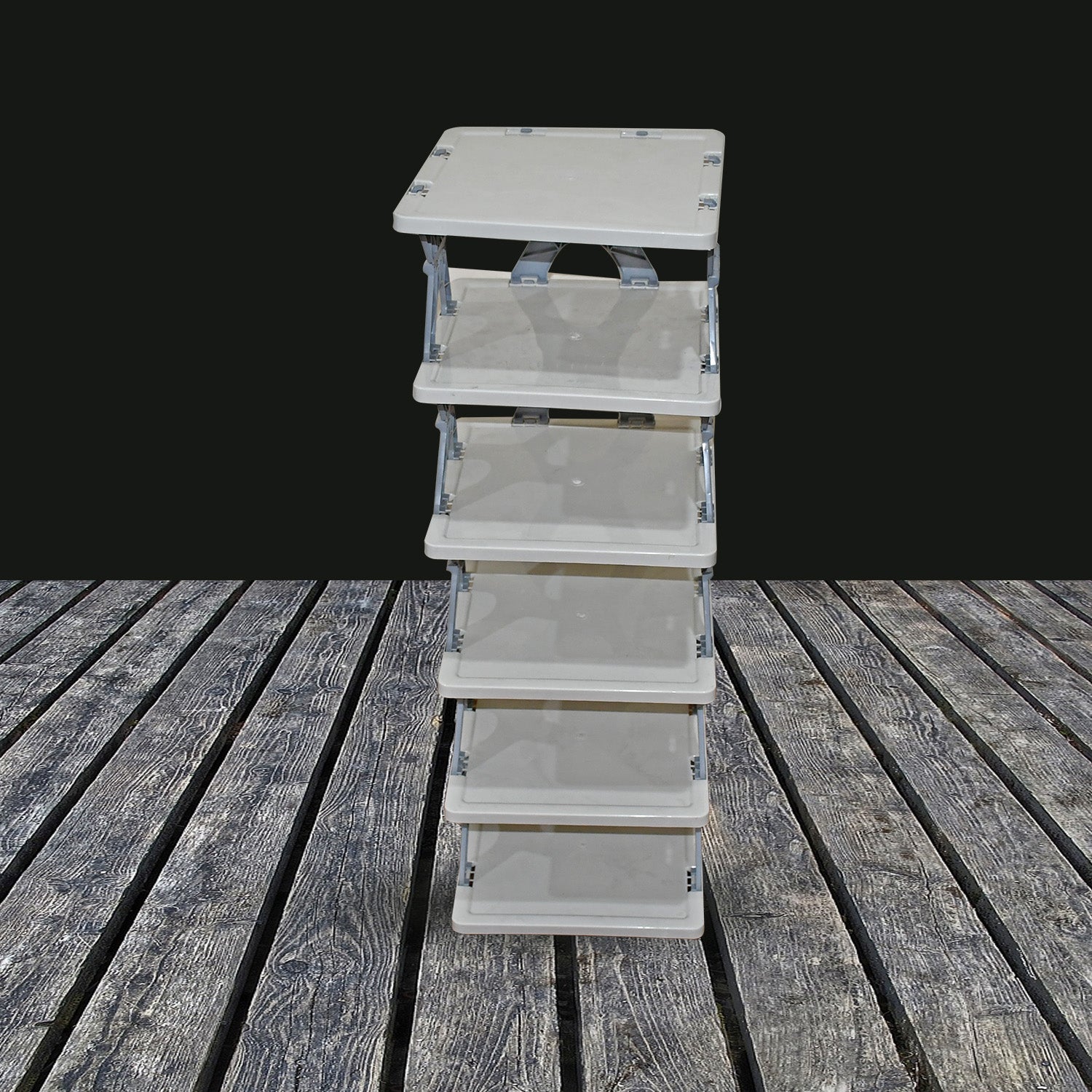 Foldable Shoe Rack (1 Pc, 6 Layers): Space-Saving, Entryway Storage Foldable Shoe Rack (1 Pc, 6 Layers): Space-Saving, Entryway Storage